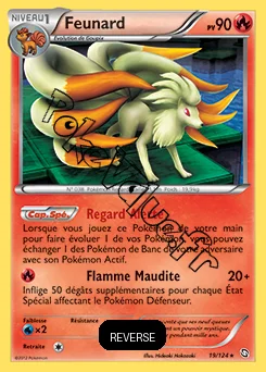 Carte Pokémon Feunard Reverse n°19 de la série Dragons Exaltés
