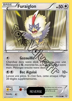 Carte Pokémon Furaiglon Reverse n°111 de la série Dragons Exaltés