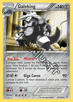Carte Pokémon Galeking n°80 de la série Dragons Exaltés