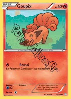 Carte Pokémon Goupix n°18 de la série Dragons Exaltés
