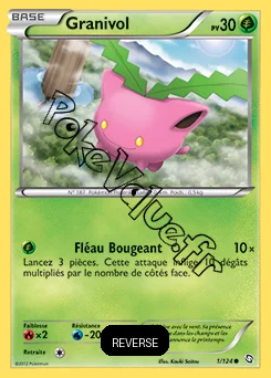 Carte Pokémon Granivol Reverse n°1 de la série Dragons Exaltés