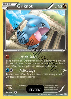 Carte Pokémon Griknot Reverse n°87 de la série Dragons Exaltés