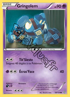Carte Pokémon Gringolem n°58 de la série Dragons Exaltés