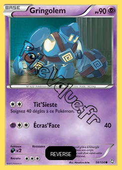 Carte Pokémon Gringolem Reverse n°58 de la série Dragons Exaltés