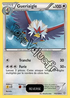 Carte Pokémon Gueriaigle Reverse n°112 de la série Dragons Exaltés