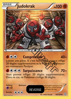 Carte Pokémon Judokrak Reverse n°68 de la série Dragons Exaltés