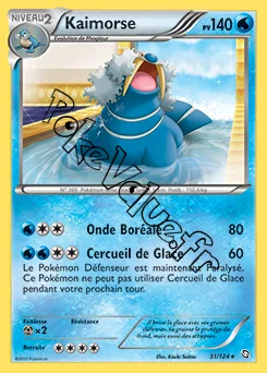 Carte Pokémon Kaimorse n°31 de la série Dragons Exaltés