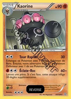 Carte Pokémon Kaorine Reverse n°64 de la série Dragons Exaltés