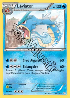 Carte Pokémon Léviator n°24 de la série Dragons Exaltés