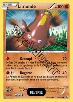 Carte Pokémon Limonde Reverse n°70 de la série Dragons Exaltés
