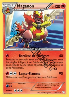 Carte Pokémon Maganon n°21 de la série Dragons Exaltés
