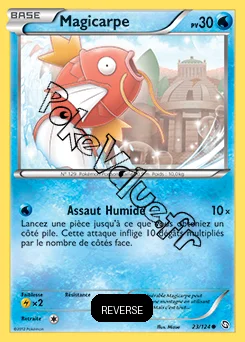 Carte Pokémon Magicarpe Reverse n°23 de la série Dragons Exaltés
