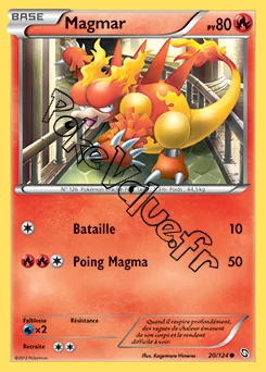 Carte Pokémon Magmar  n°20 de la série Dragons Exaltés