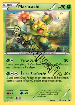 Carte Pokémon Maracachi n°16 de la série Dragons Exaltés