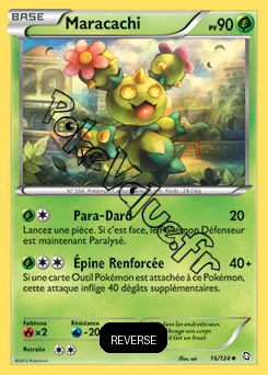 Carte Pokémon Maracachi Reverse n°16 de la série Dragons Exaltés