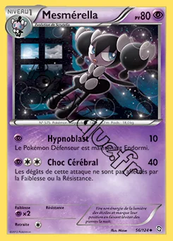 Carte Pokémon Mesmérrella n°56 de la série Dragons Exaltés