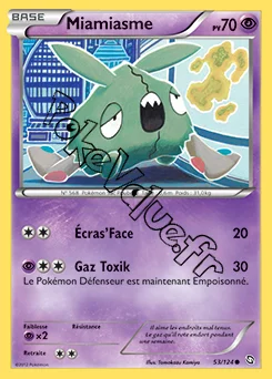 Carte Pokémon Miamiasme n°53 de la série Dragons Exaltés