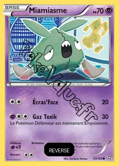 Carte Pokémon Miamiasme Reverse n°53 de la série Dragons Exaltés