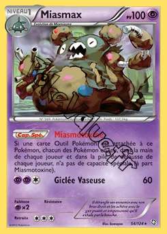 Carte Pokémon Miasmax n°54 de la série Dragons Exaltés