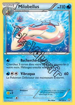 Carte Pokémon Milobellus n°28 de la série Dragons Exaltés