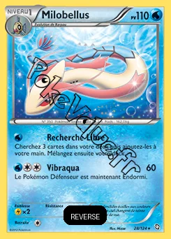 Carte Pokémon Milobellus Reverse n°28 de la série Dragons Exaltés