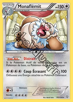 Carte Pokémon Monaflémit n°103 de la série Dragons Exaltés