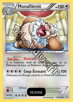 Carte Pokémon Monaflémit Reverse n°103 de la série Dragons Exaltés