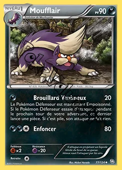 Carte Pokémon Moufflair n°77 de la série Dragons Exaltés
