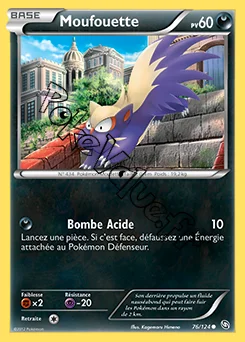 Carte Pokémon Moufouette n°76 de la série Dragons Exaltés