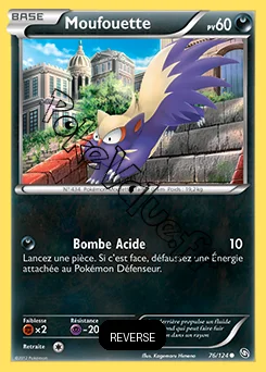 Carte Pokémon Moufouette Reverse n°76 de la série Dragons Exaltés