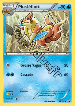 Carte Pokémon Mustéflott n°33 de la série Dragons Exaltés