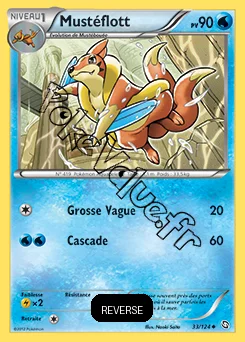 Carte Pokémon Mustéflott Reverse n°33 de la série Dragons Exaltés