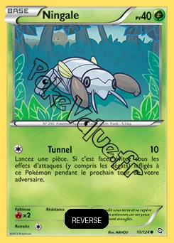 Carte Pokémon Ningale Reverse n°10 de la série Dragons Exaltés