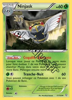 Carte Pokémon Ninjask  n°11 de la série Dragons Exaltés
