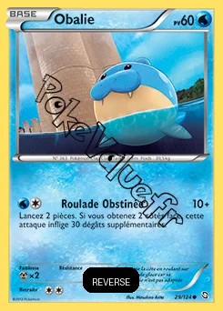 Carte Pokémon Obalie Reverse n°29 de la série Dragons Exaltés