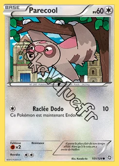 Carte Pokémon Parecool n°101 de la série Dragons Exaltés