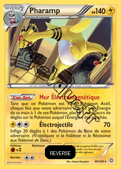 Carte Pokémon Pharamp Reverse n°40 de la série Dragons Exaltés