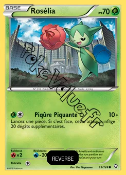 Carte Pokémon Rosélia Reverse n°13 de la série Dragons Exaltés