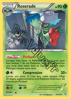 Carte Pokémon Roserade  n°15 de la série Dragons Exaltés