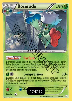 Carte Pokémon Roserade  Reverse n°15 de la série Dragons Exaltés
