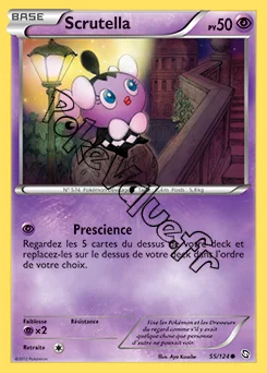 Carte Pokémon Scrutella n°55 de la série Dragons Exaltés