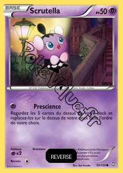 Carte Pokémon Scrutella Reverse n°55 de la série Dragons Exaltés