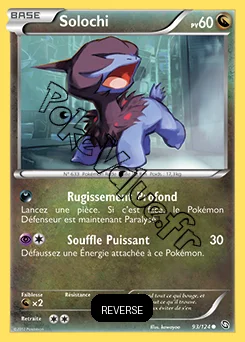 Carte Pokémon Solochi Reverse n°93 de la série Dragons Exaltés