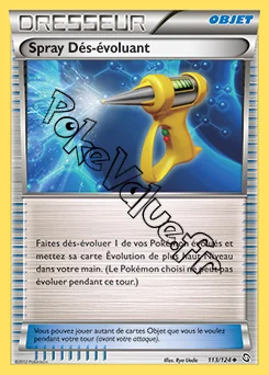 Carte Pokémon Spray Dés évoluant n°113 de la série Dragons Exaltés