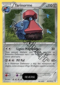 Carte Pokémon Tarinorme Reverse n°82 de la série Dragons Exaltés