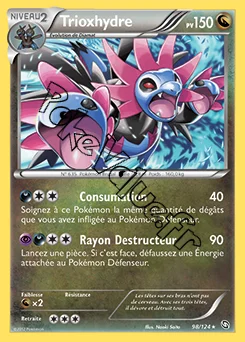 Carte Pokémon Trioxhydre n°98 de la série Dragons Exaltés