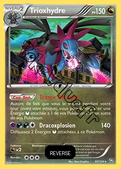 Carte Pokémon Trioxhydre Reverse n°97 de la série Dragons Exaltés