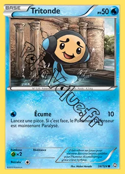 Carte Pokémon Tritonde n°34 de la série Dragons Exaltés