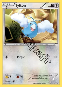 Carte Pokémon Tylton  n°105 de la série Dragons Exaltés