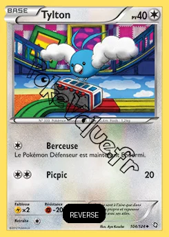 Carte Pokémon Tylton Reverse n°104 de la série Dragons Exaltés